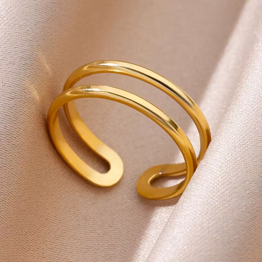 Adjustable Open Twin Ring